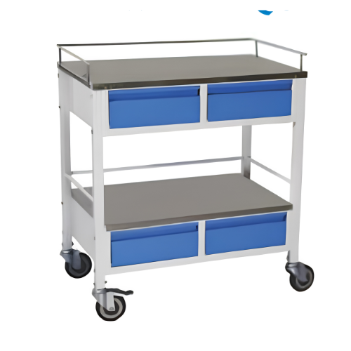 Medicine Trolley with 4 Drawers